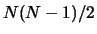 $ N(N-1)/2$