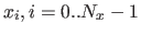 $ x_i , i = 0..{{N_x}-1}$